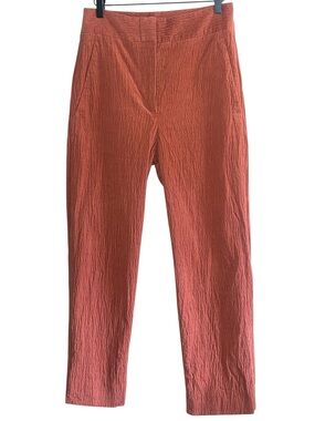 Vanessa Bruno Paris Textured Ankle Pants Rust Quiet Luxury FR 36 (US 4)